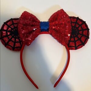 Sequin Spider Web Mickey Ears